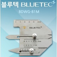 [상품번호 45171] 블루텍 용접게이지 BDWG81M 눈금50mm 용접각장게이지  용접자  용접각도게이지 BDWG-81M BLUETEC 토탈공구